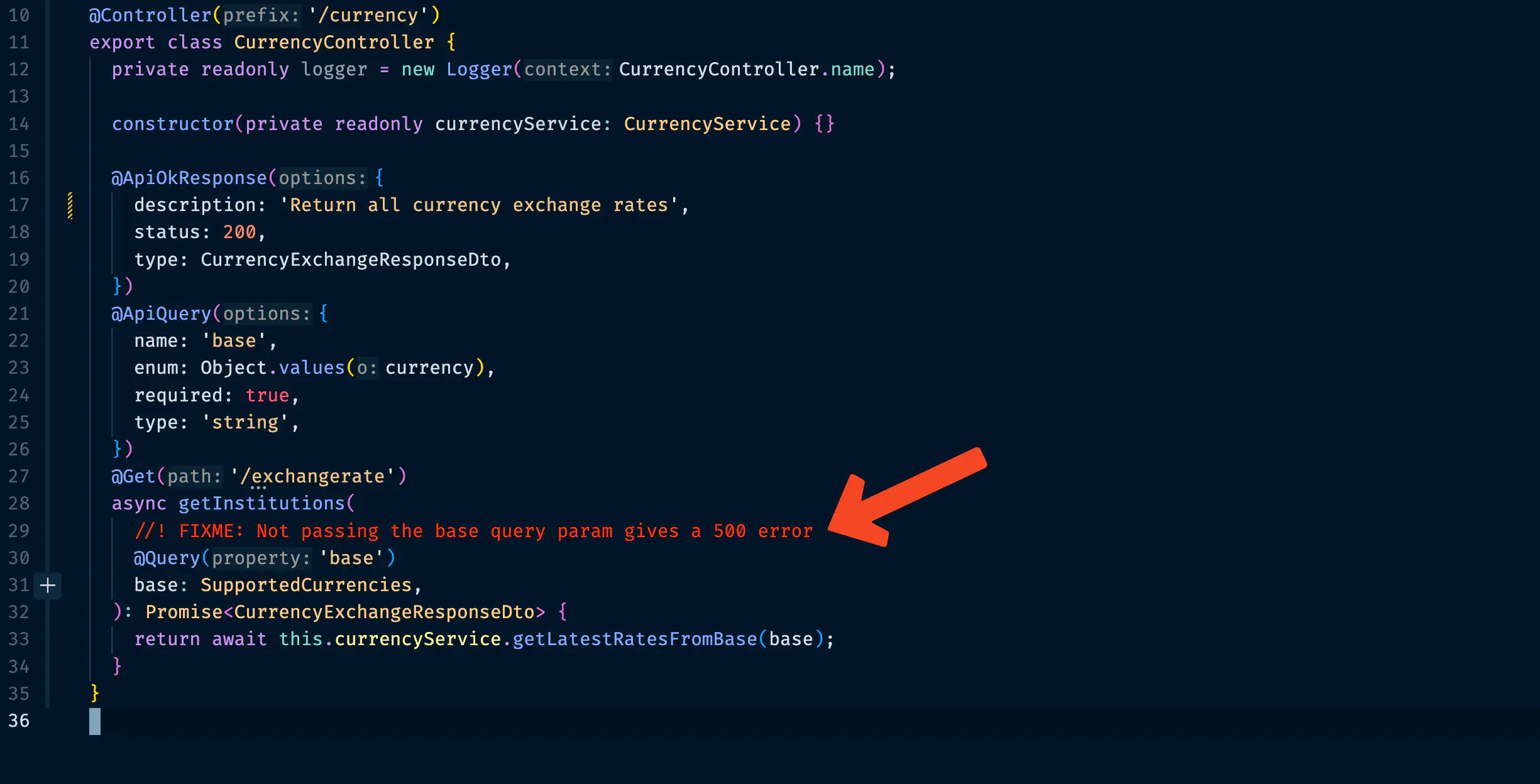 Query params without DTO validation